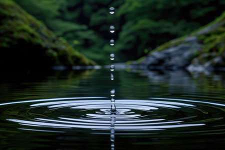 scenery with beautiful natural green environment professional photographyの素材