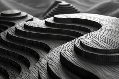 Abstract black and white background wallpaper design imagesの素材