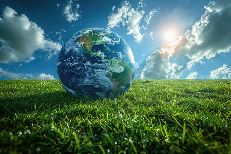 Lets save the world together greeting card design imagesの素材