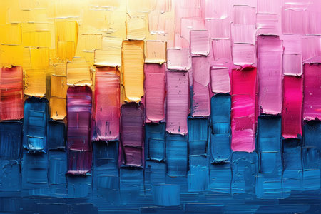 Abstract painting Neon colors background wallpaper design imagesの素材