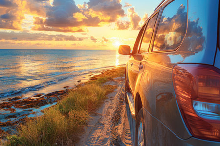 aesthetic road trip background wallpaperの素材