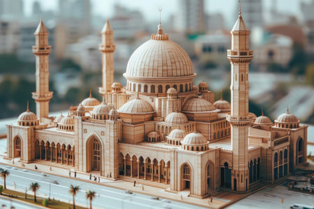 islamic greeting card for Ramadan kareem or ied mubarak backgroundの素材