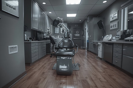 a dental clinic office with dentist equipment professional photographyの素材