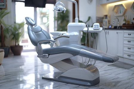 a dental clinic office with dentist equipment professional photographyの素材