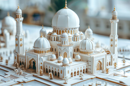 islamic greeting card for Ramadan kareem or ied mubarak backgroundの素材