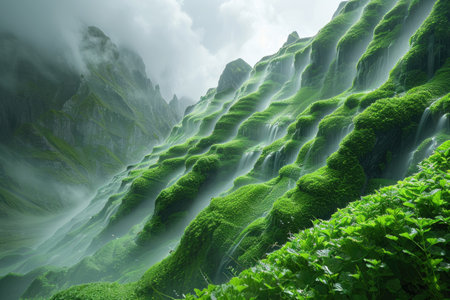 lush green forest nature professional photographyの素材