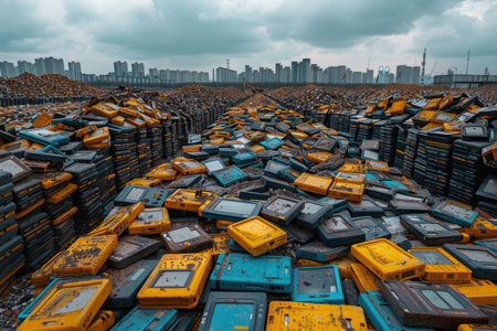 the place process recycling electronic component professional photographyの素材