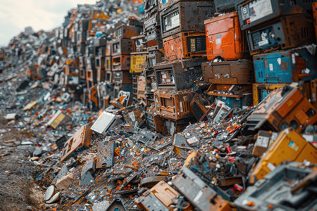 the place process recycling electronic component professional photographyの素材