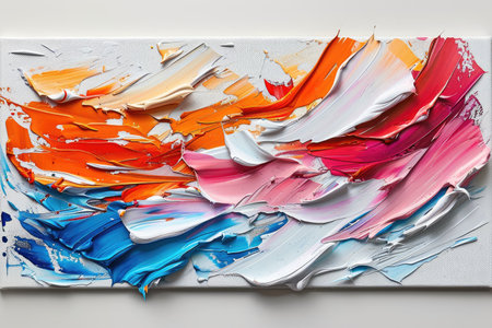 Abstract colorful oil paint background wallpaper design imagesの素材