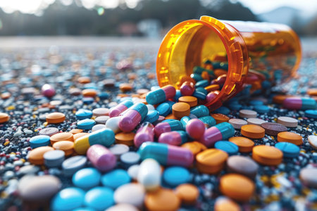 Drug addiction and substance abuse professional photographyの素材