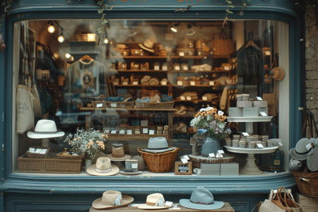 modern and stylish shop window display professional photographyの素材