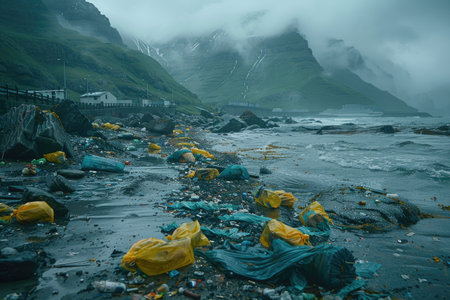 garbage plastic of pile professional photographyの素材