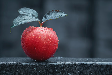 plum in the middle of the tree garden professional photographyの素材