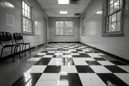 Empty Classroom Examination professional photographyの素材