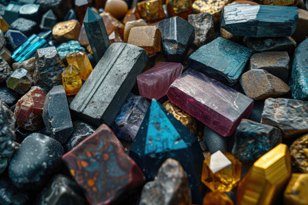 abstract hematite gemstones and jasper stones background wallpaper design imagesの素材