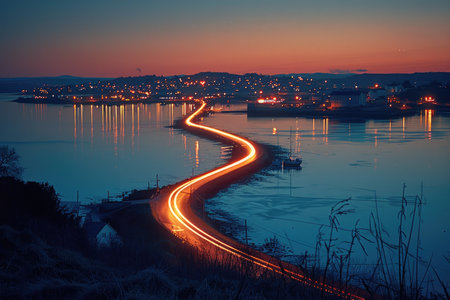 Long Exposure City Lights professional photographyの素材