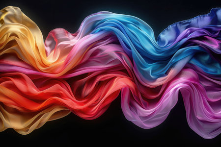 abstract color fabric floating background wallpaper design imagesabstract color fabric floating background wallpaper design imagesの素材