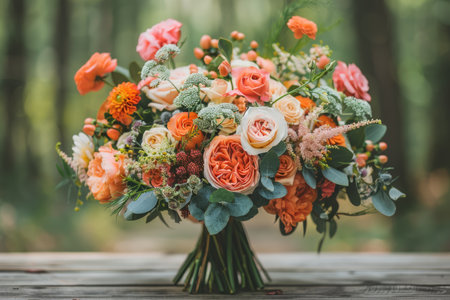bridal wedding bouquet flowers professional photographyの素材