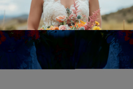 bridal wedding bouquet flowers professional photographyの素材