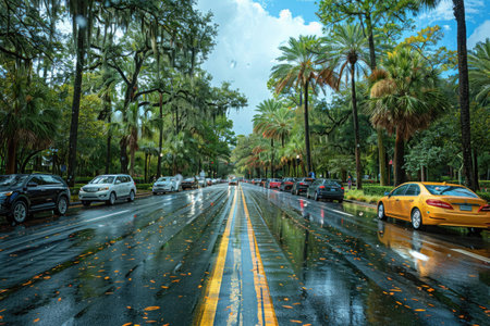 car driving on the highway professional photographyの素材
