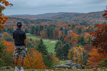 golf course league competition matches professional photographyの素材