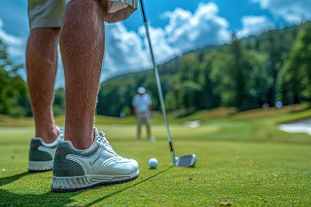 golf course league competition matches professional photographyの素材