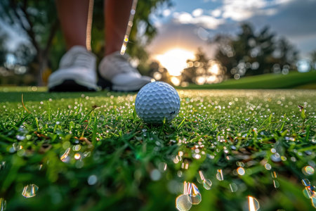 golf course league competition matches professional photographyの素材