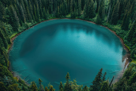 beautiful view of the calm lake professional photographyの素材