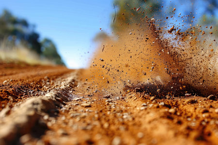 dust flying in the air professional photographyの素材