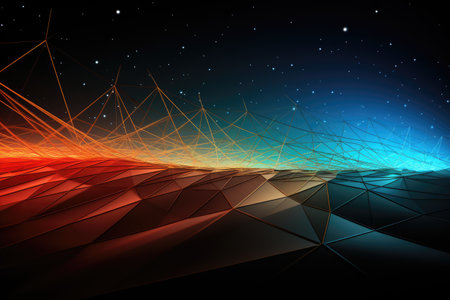 Abstract colorfull spirograph line background wallpaper design imagesの素材