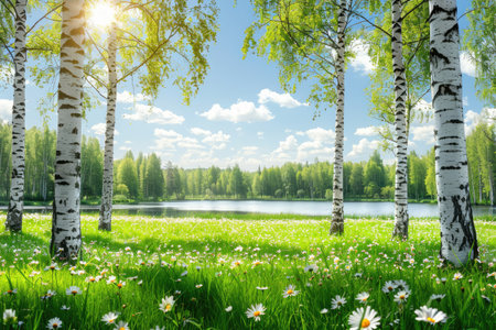 Beautiful Spring Green Grassland professional photographyの素材