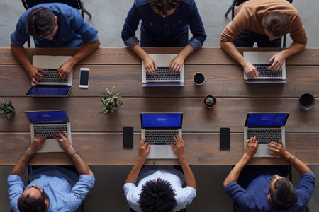 working environment background office work professional photographyの素材