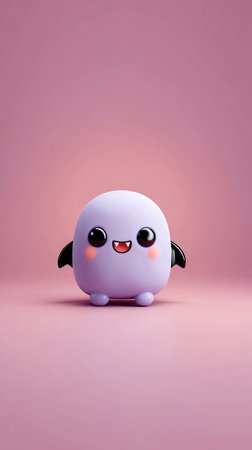 A charming cartoon character with a friendly expression and adorable features, perfect for various creative projects.の素材