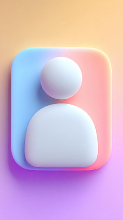 A simple, clean user icon, perfect for digital interfaces and profile representations.の素材