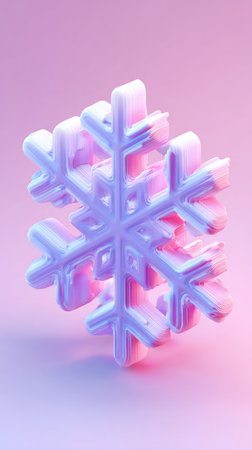 A beautiful illustration of a snowflake, perfect for winter-themed projects.の素材