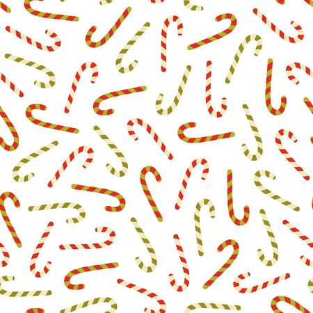 Candy cane pattern on white background. Great for wallpaper, background, wrapping paper, fabric, packaging, greeting cards, invitationsのイラスト素材