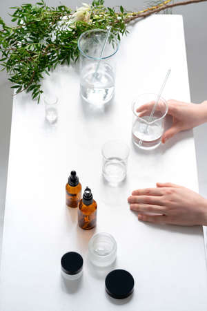 Beauty cosmetic research and development concept.の写真素材