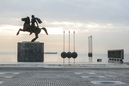 Statue of Alexander the Greatの写真素材