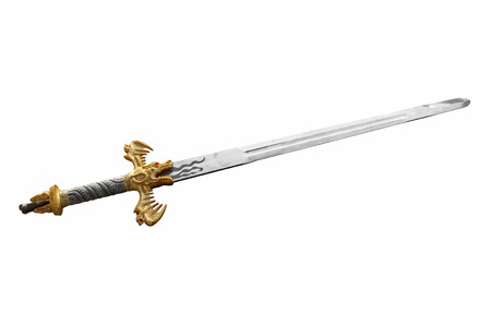 Long sword isolated on whiteの写真素材