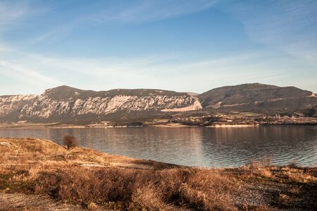 The Artificial Lake Polyfytos near rimnio Kozani