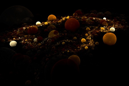 One of phases of development of a civilization in the next galaxyの写真素材