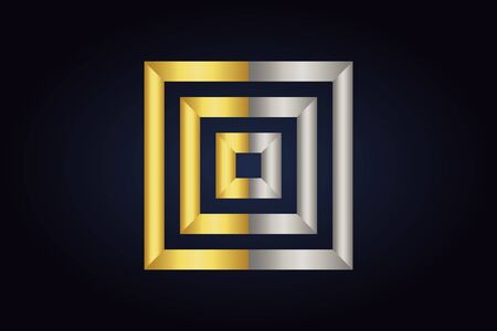 Geometric vector isolated on darkのイラスト素材