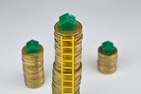 Housing market taking off, housing inflationの写真素材