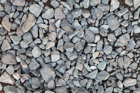 Gravel texture background. Gravel road. Gray color.の写真素材