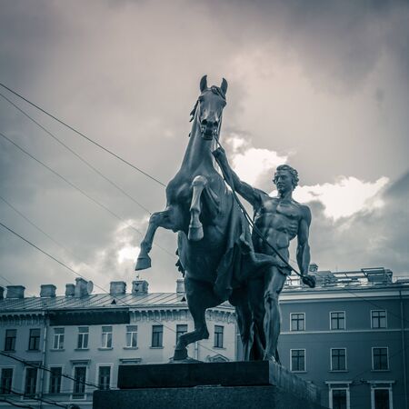Saint Petersburg, Russia, August, 7, 2017 - Statue, part ofのeditorial素材