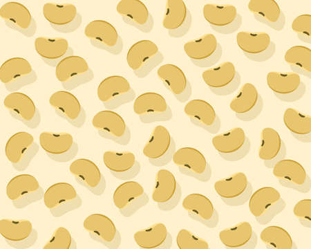 Soy bean seamless pattern texture vector illustration.のイラスト素材