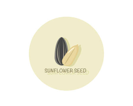 Sunflower seed icon vector illustration.のイラスト素材