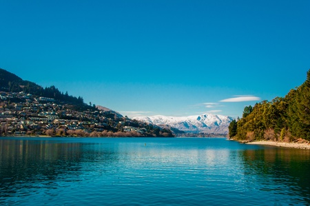 Lake Wakatipu - Queenstown - South Island - New Zealandの写真素材