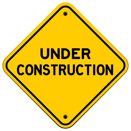 Under Construction Yellow Sign Under Construction Yellow Sign