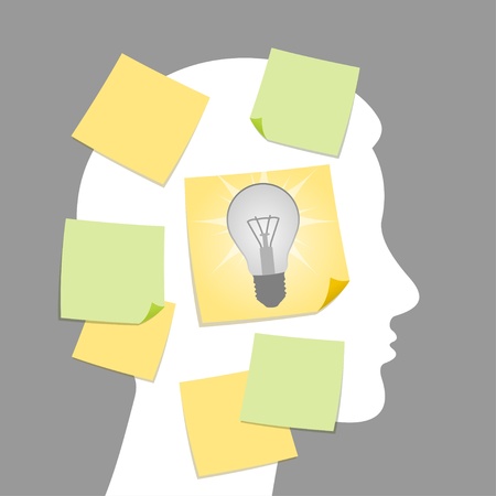 Heureka, the idea was found のイラスト素材